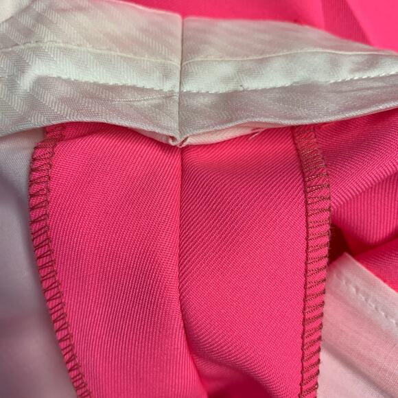 WALTER VAN BEIRENDONCK Size 32 Pink Fuchsia Polyester Flat Front Dress Pants - Picture 6 of 6